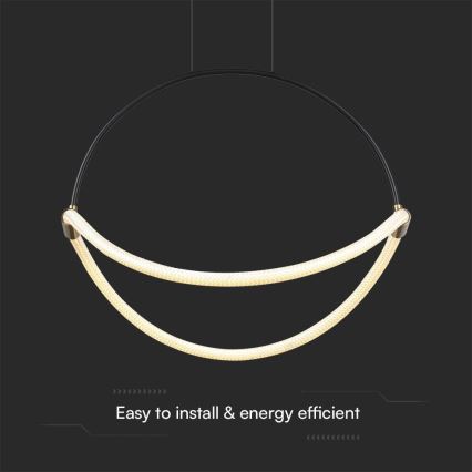 Светодиодная подвесная люстра LED/16W/230V 3000K диаметр 50 см