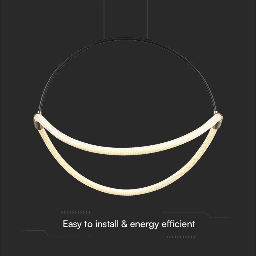 Светодиодная подвесная люстра LED/16W/230V 3000K диаметр 50 см