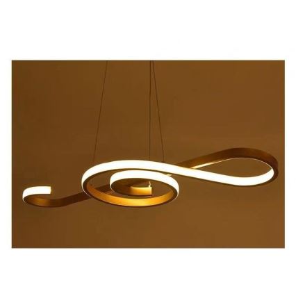 Светодиодная подвесная люстра LED/18W/230V 3000K золотистый