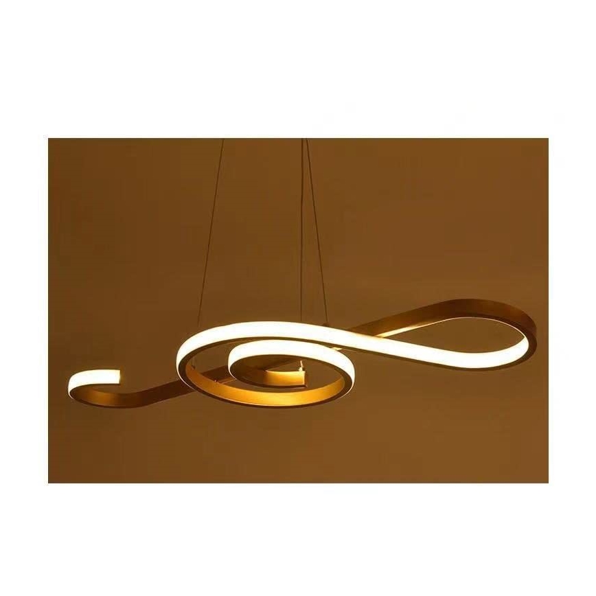 Светодиодная подвесная люстра LED/18W/230V 3000K золотистый
