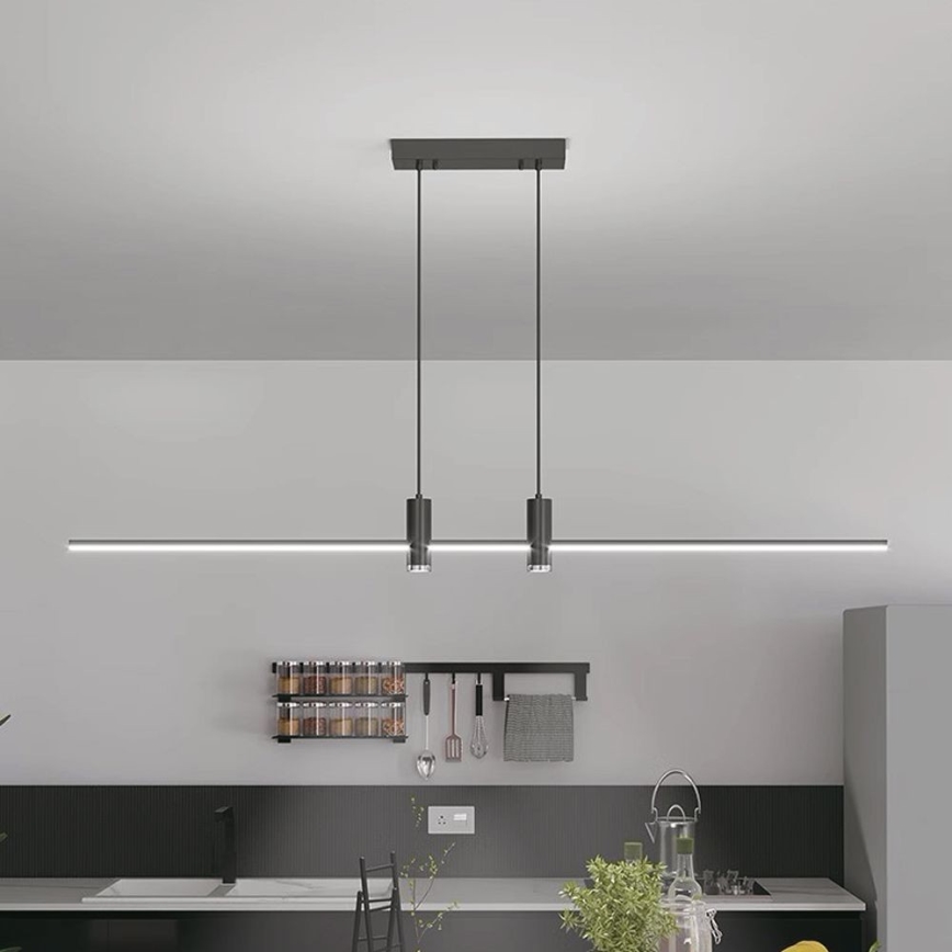 Светодиодная подвесная люстра LED/19W/230V 3000K черный