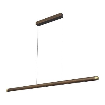 Светодиодная подвесная люстра LED/22W/230V 4000K 120 см пепел/твердая древесина