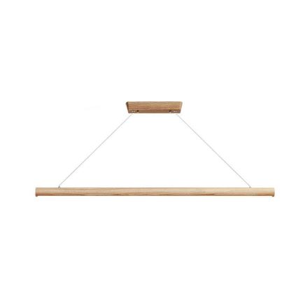 Светодиодная подвесная люстра LED/22W/230V 4000K 120 см пепел/твердая древесина