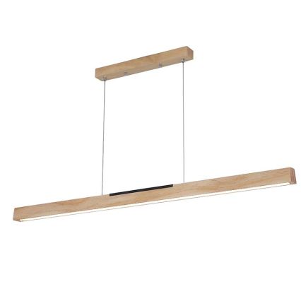 Светодиодная подвесная люстра LED/22W/230V 4000K 120 см сосна/твердая древесина