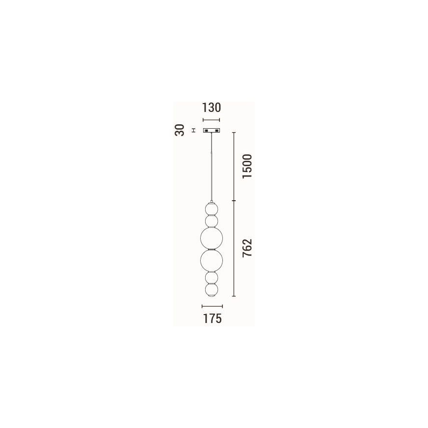 Светодиодная подвесная люстра LED/24W/230V 3000K