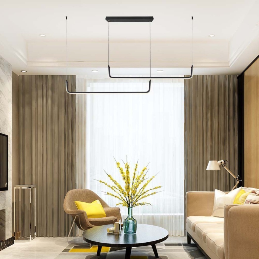 Светодиодная подвесная люстра LED/24W/230V 4000K черный