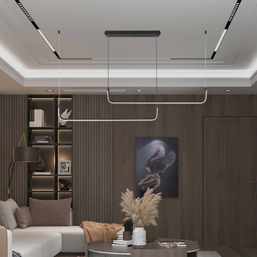 Светодиодная подвесная люстра LED/24W/230V 4000K черный