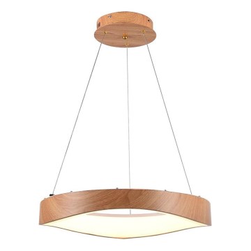 Светодиодная подвесная люстра LED/25W/230V 3000K диаметр 50 см коричневый