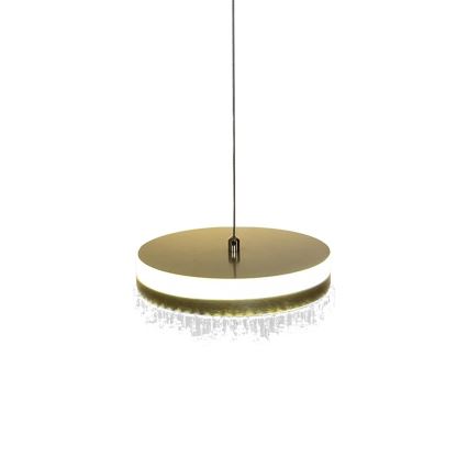 Светодиодная подвесная люстра LED/25W/230V диаметр 20 см золотистый
