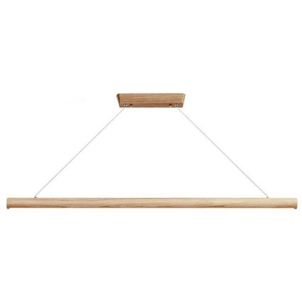 Светодиодная подвесная люстра LED/26W/230V 4000K 150 см пепел/твердая древесина