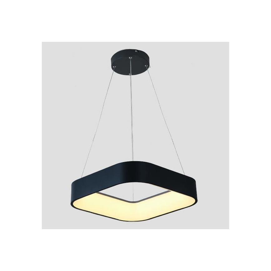 Светодиодная подвесная люстра LED/30W/230V 3000K 45x45 см черный
