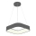 Светодиодная подвесная люстра LED/30W/230V 3000K 45x45 см серый