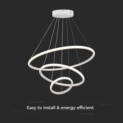 Светодиодная подвесная люстра LED/32W/230V 3000K белый