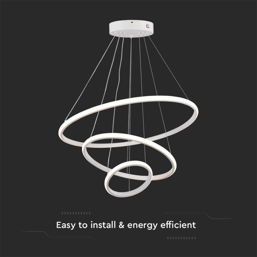 Светодиодная подвесная люстра LED/32W/230V 3000K белый