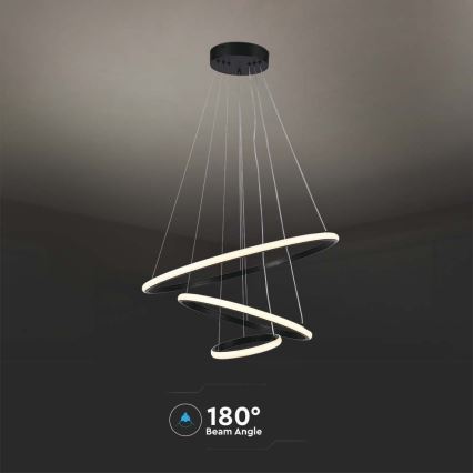 Светодиодная подвесная люстра LED/32W/230V 3000K черный