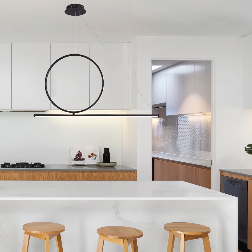 Светодиодная подвесная люстра LED/32W/230V 3000K черный