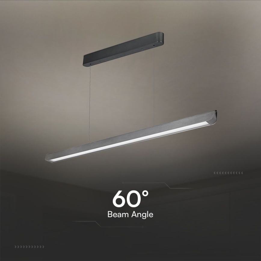 Светодиодная подвесная люстра LED/36W/230V 3000/4000/6400K антрацит