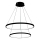Светодиодная подвесная люстра LED/37W/230V 3000K черный
