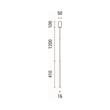 Светодиодная подвесная люстра LED/3W/230V 3000K диаметр 5 см
