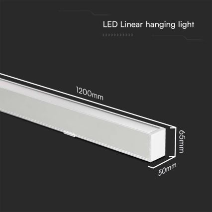 Светодиодная подвесная люстра LED/40W/230V 3000/4000/6400K белый