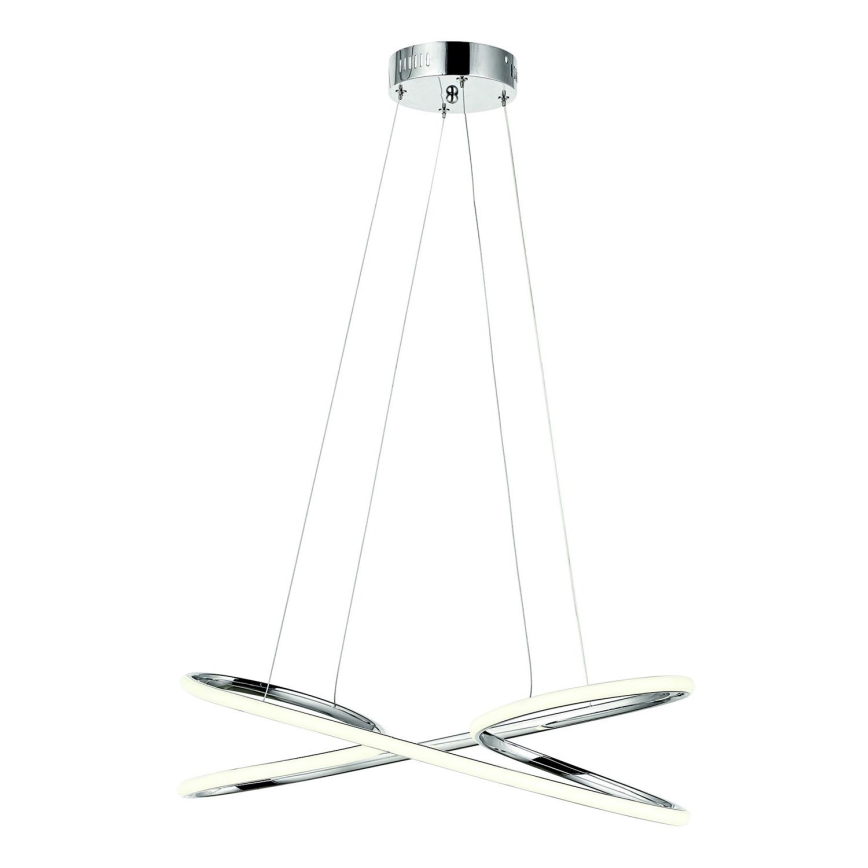 Светодиодная подвесная люстра LED/40W/230V 4000K блестящий хром