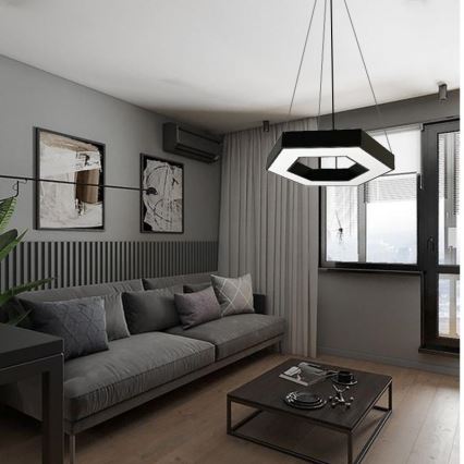 Светодиодная подвесная люстра LED/40W/230V 4000K диаметр 80 см