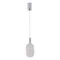 Светодиодная подвесная люстра LED/6,3W/230V 3000K блестящий хром диаметр 20 см