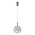 Светодиодная подвесная люстра LED/6,3W/230V 3000K блестящий хром диаметр 25 см