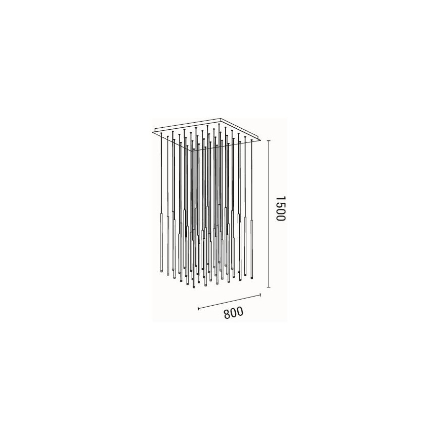 Светодиодная подвесная люстра LED/72W/230V 3000K