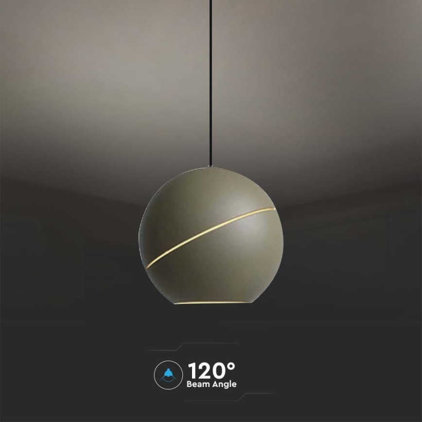 Светодиодная подвесная люстра LED/8,5W/230V 3000K серый
