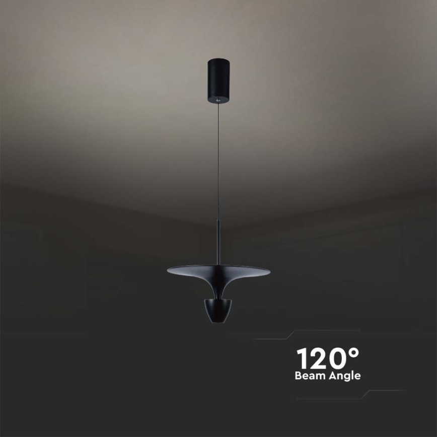 Светодиодная подвесная люстра LED/9W/230V 3000K черный