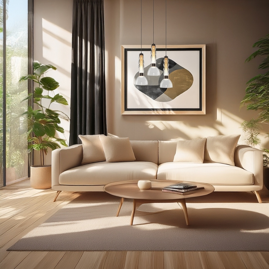 Светодиодная подвесная люстра LUCCO LED/13W/230V диаметр 15 см дымчатый