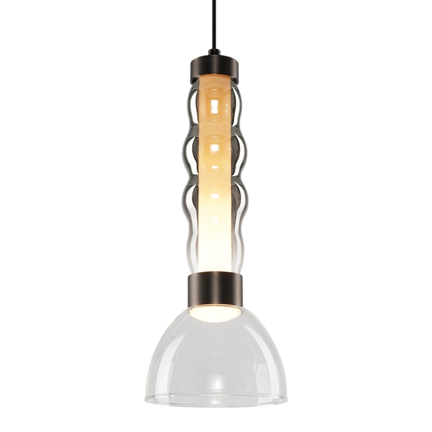 Светодиодная подвесная люстра LUCCO LED/13W/230V диаметр 15 см дымчатый