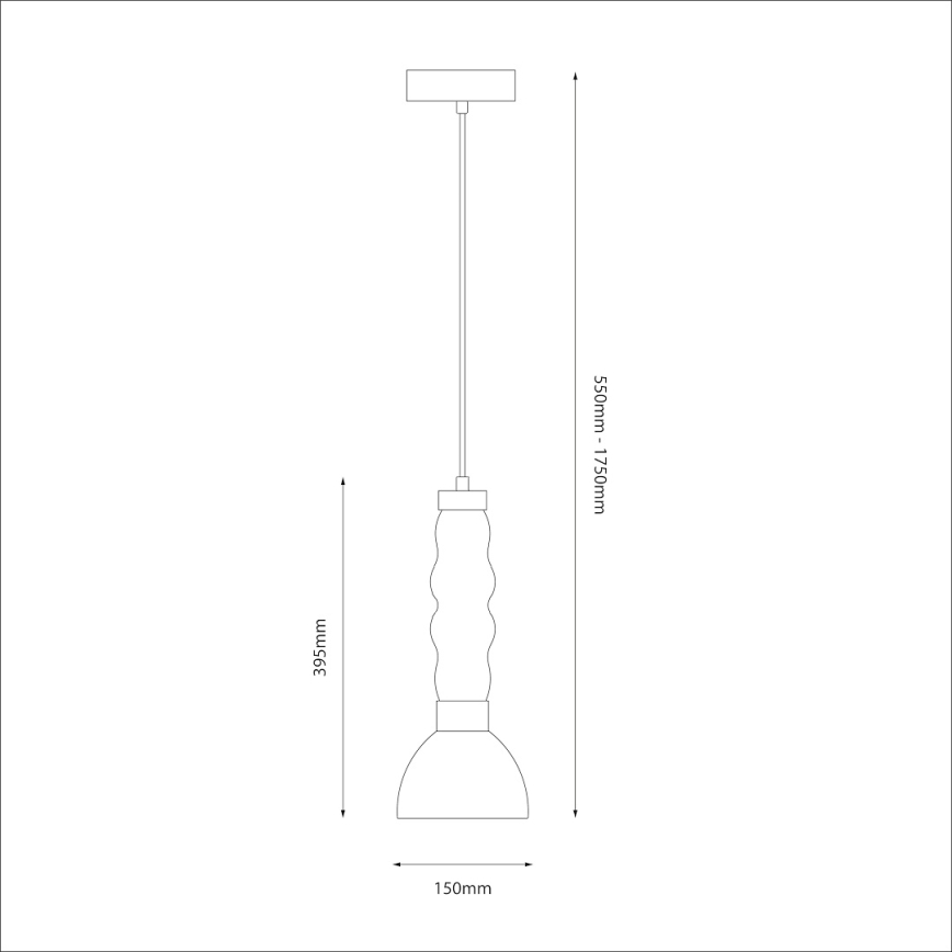 Светодиодная подвесная люстра LUCCO LED/13W/230V диаметр 15 см дымчатый