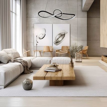 Светодиодная подвесная люстра MARCO LED/42W/230V черный