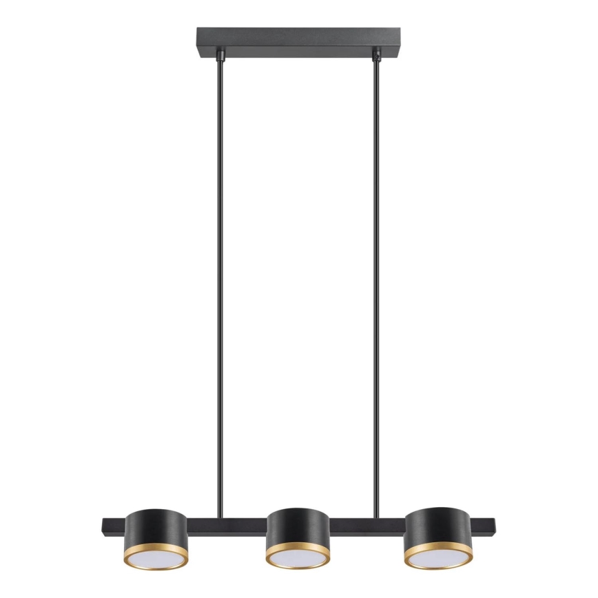 Светодиодная подвесная люстра MIRELLA 3xGX53/6W/230V черный