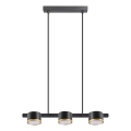 Светодиодная подвесная люстра MIRELLA 3xGX53/6W/230V черный