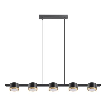 Светодиодная подвесная люстра MIRELLA 5xGX53/6W/230V черный