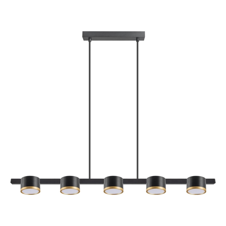 Светодиодная подвесная люстра MIRELLA 5xGX53/6W/230V черный