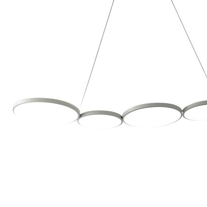 Светодиодная подвесная люстра OLYMPIA 5xLED/10W/230V серый