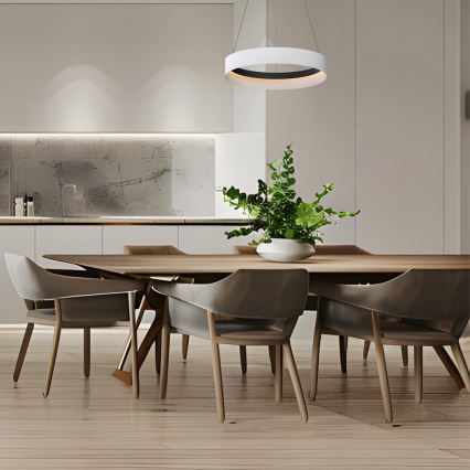 Светодиодная подвесная люстра ORBITA LED/52W/230V белый/черный