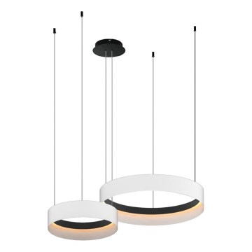 Светодиодная подвесная люстра ORBITA LED/72W/230V белый/черный