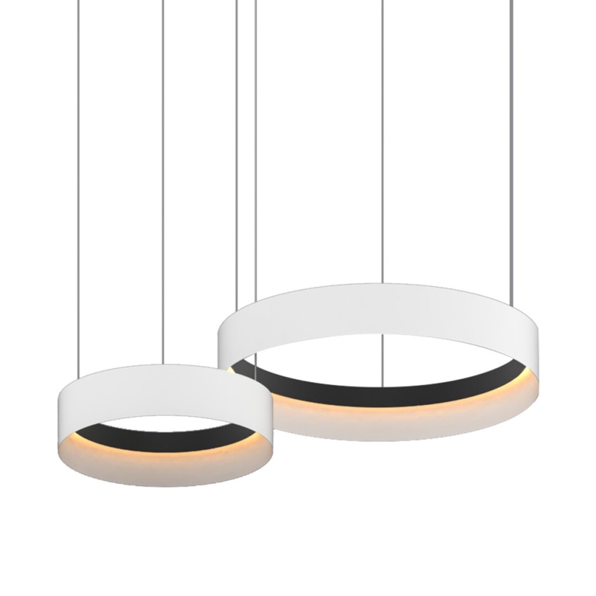 Светодиодная подвесная люстра ORBITA LED/72W/230V белый/черный