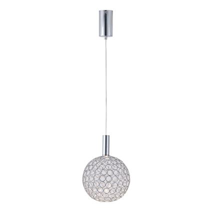 Светодиодная подвесная люстра PERFORATO LED/6,3W/230V 3000K блестящий хром диаметр 20 см