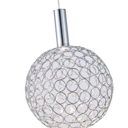 Светодиодная подвесная люстра PERFORATO LED/6,3W/230V 3000K блестящий хром диаметр 20 см