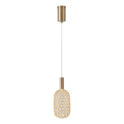 Светодиодная подвесная люстра PERFORATO LED/6,3W/230V 3000K золотая диаметр 13 см