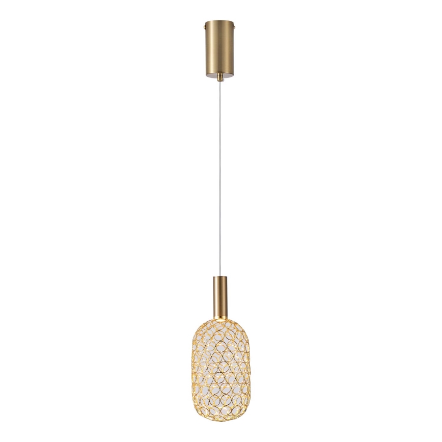 Светодиодная подвесная люстра PERFORATO LED/6,3W/230V 3000K золотая диаметр 13 см