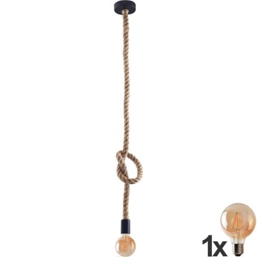 Светодиодная подвесная люстра ROPE 1xE27/8W/230V