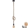 Светодиодная подвесная люстра ROPE 1xE27/8W/230V