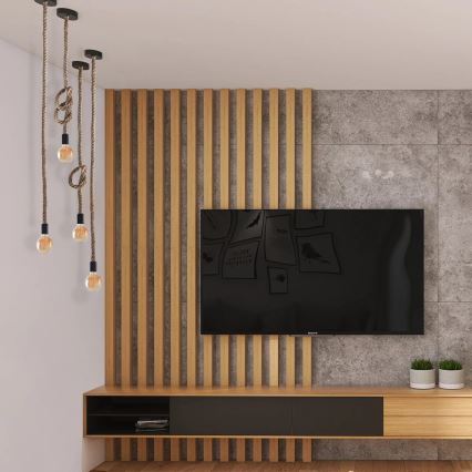 Светодиодная подвесная люстра ROPE 1xE27/8W/230V